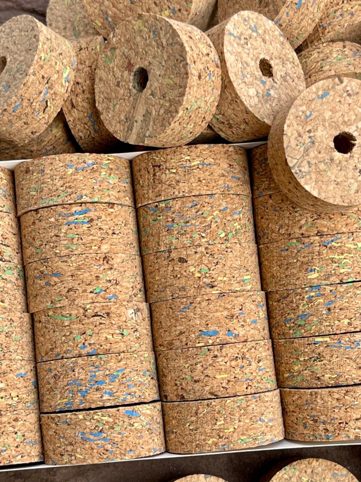 Cork ring - Peacock 1 1/4" x 1/2" = 32 x 12.7mm with hole 1/4" = 6 mm