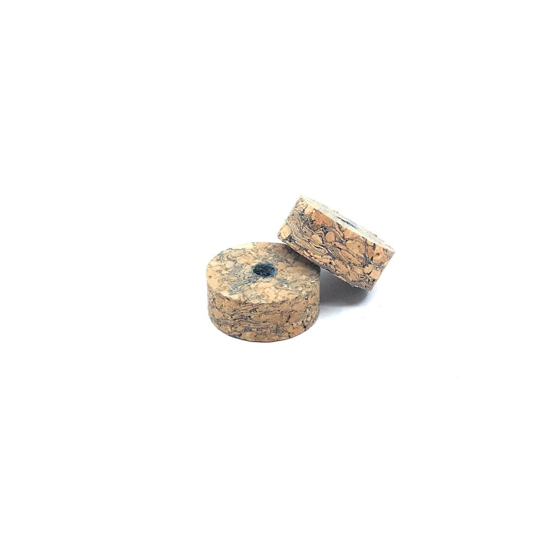 Cork ring - BLUE BURL 1 1/4" x 1/2" = 32 x 12.7mm with hole 1/4" = 6 mm
