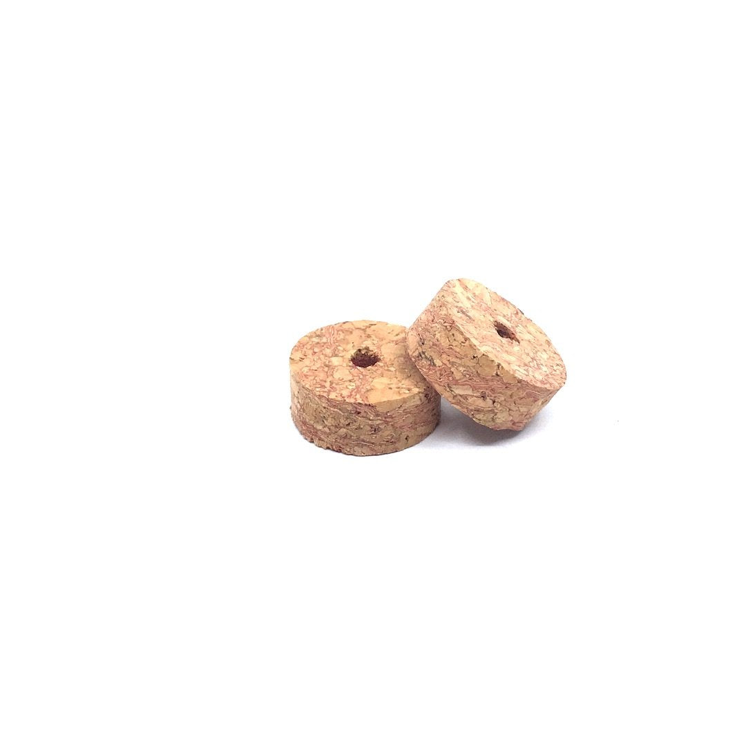 Cork ring - PINK BURL 1 1/4" x 1/2" = 32 x 12.7mm with hole 1/4" = 6 mm