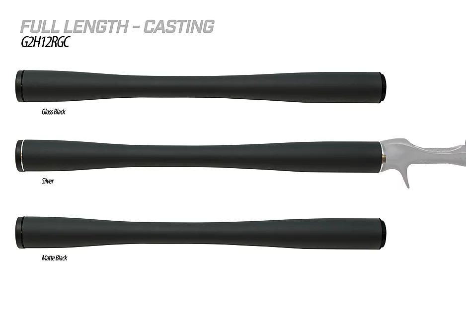 The G2 Carbon Handles by American Tackle are redefining the fishing rod handle as you know it. They utilize carbon grips to provide light weight, sensitivity, and extreme durability combined with; aluminum trim, customizable end cap, and pre-installed G2 arbors in order to feature the world’s only complete carbon fiber handle system. They are offered in 3K and Bushido carbon material options trimmed with a choice of Silver, Gloss Black or Matte Black aluminum fittings.