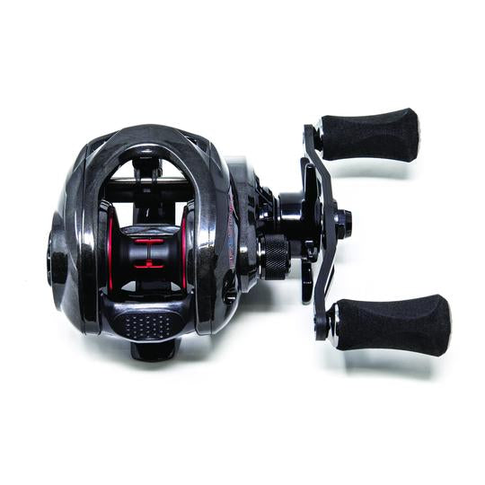 These Premium Carbon ProStaff LP8 casting reels are prototype high speed 8.0:1 retrieves incorporated into a small light weight ergo frame. Only a limited supply available and it's an opportunity to obtain an unbranded prototype version prior to them hitting the market with other labels and their various different configurations.
