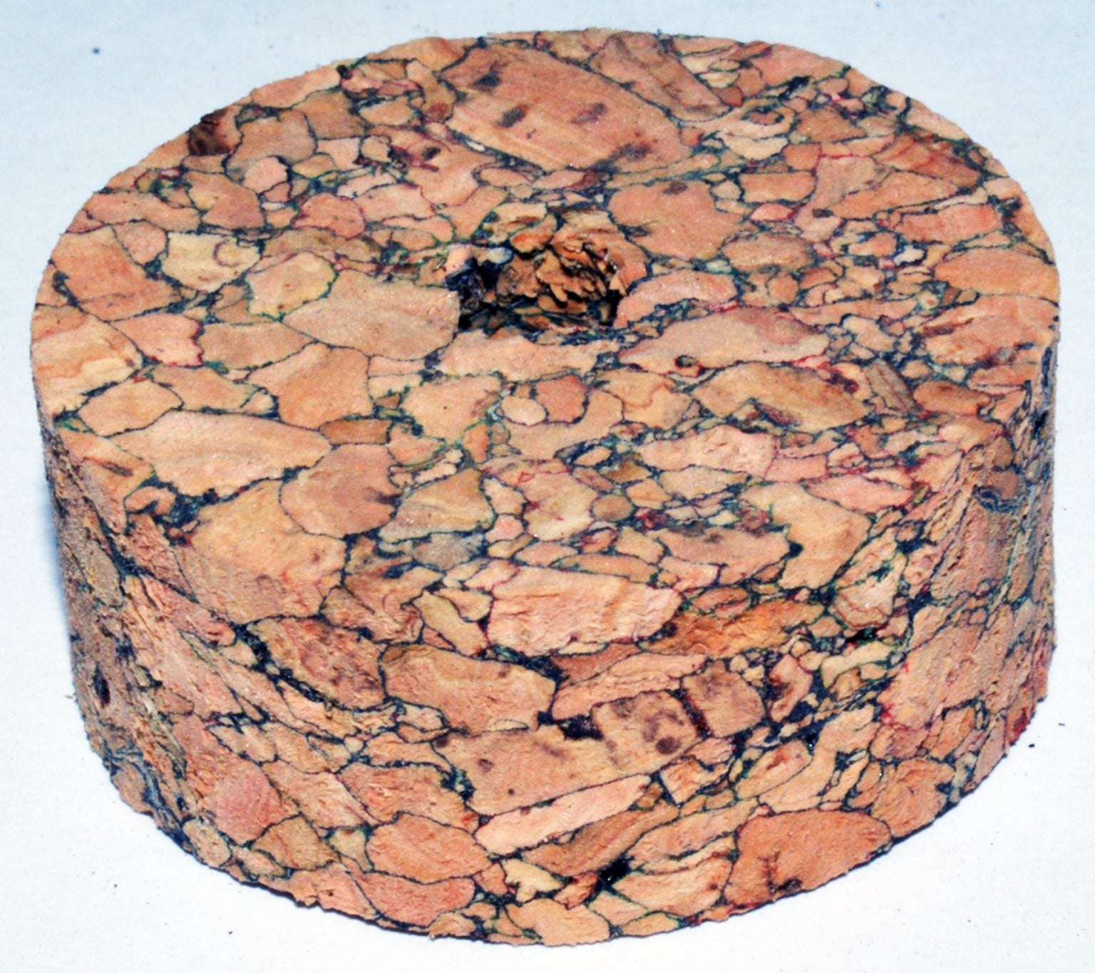 Cork4us Cork ring - BURL Crush 1 1/4" x 1/2" = 32 x 12.7mm with hole 1/4" = 6 mm