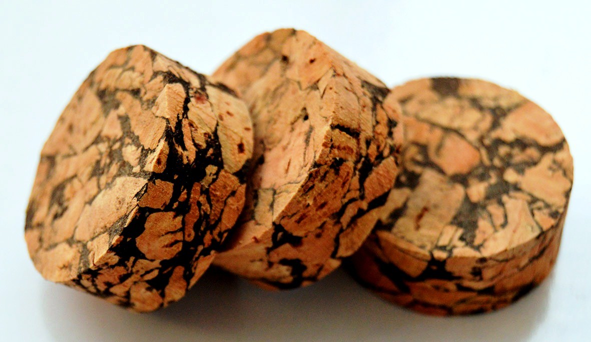 Cork4us Cork rings Burl Mix White 1 1/4" x 1/2" (32mm x 13mm) with hole 1/4" (6mm)