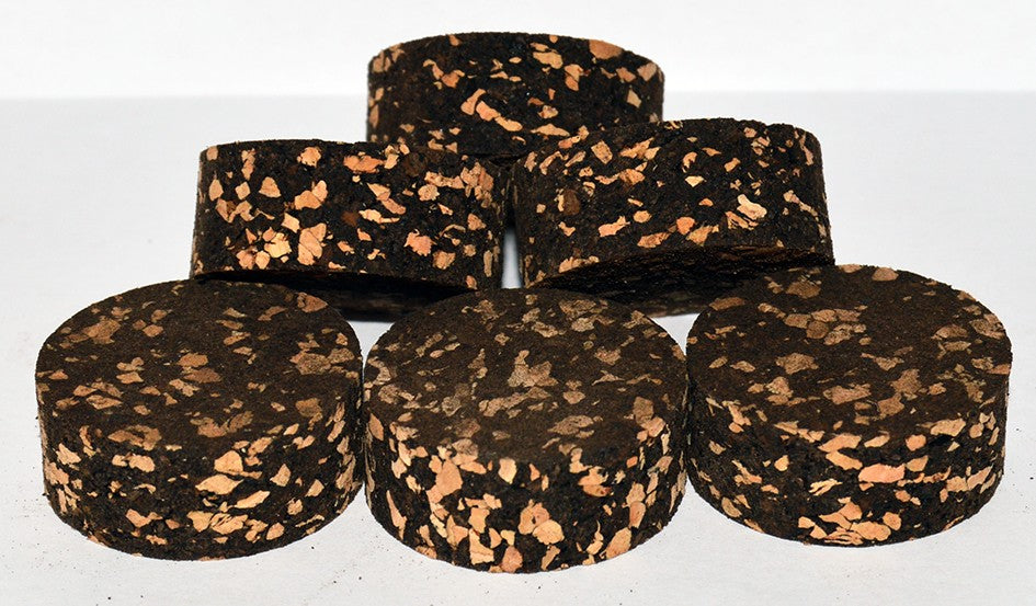 Cork4us Cork rings White Flake 1 1/4" x 1/2" (32mm x 13mm) with hole 1/4" (6mm)