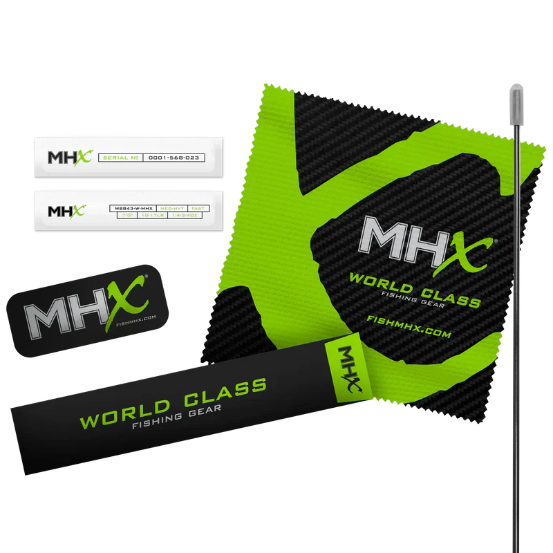 The MHX Mag Taper series feature rod blanks that have very powerful mid and butt strength with a fast, responsive tip flex. Available at Hogman's Custom Rods