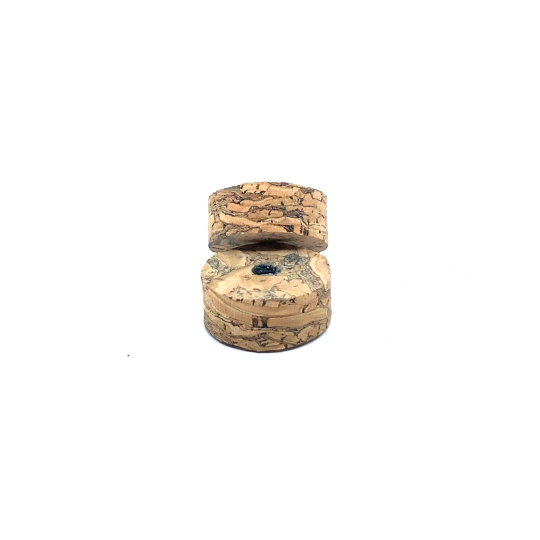 Cork ring - RIVER BLUE  1 1/4" x 1/2" = 32 x 12.7mm with hole 1/4" = 6 mm