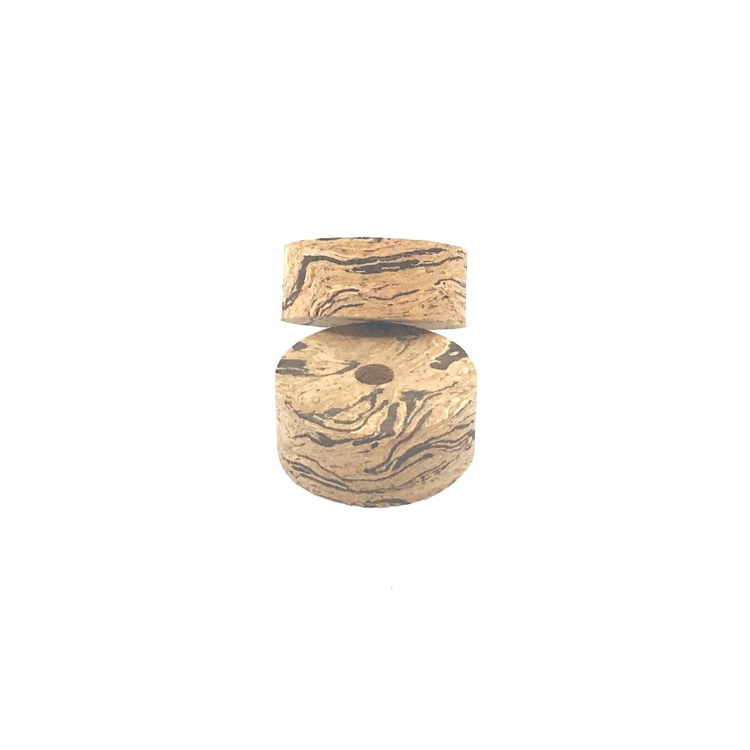 Cork rings WAVE 1  1 1/4" x 1/2" (32mm x 13mm)  with hole 1/4" (6mm)