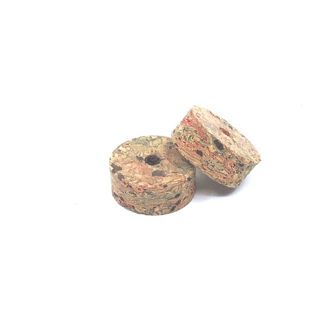 Cork ring - BROOKSTONE BURL 1 1/4" x 1/2" = 32 x 12.7mm with hole 1/4" = 6 mm