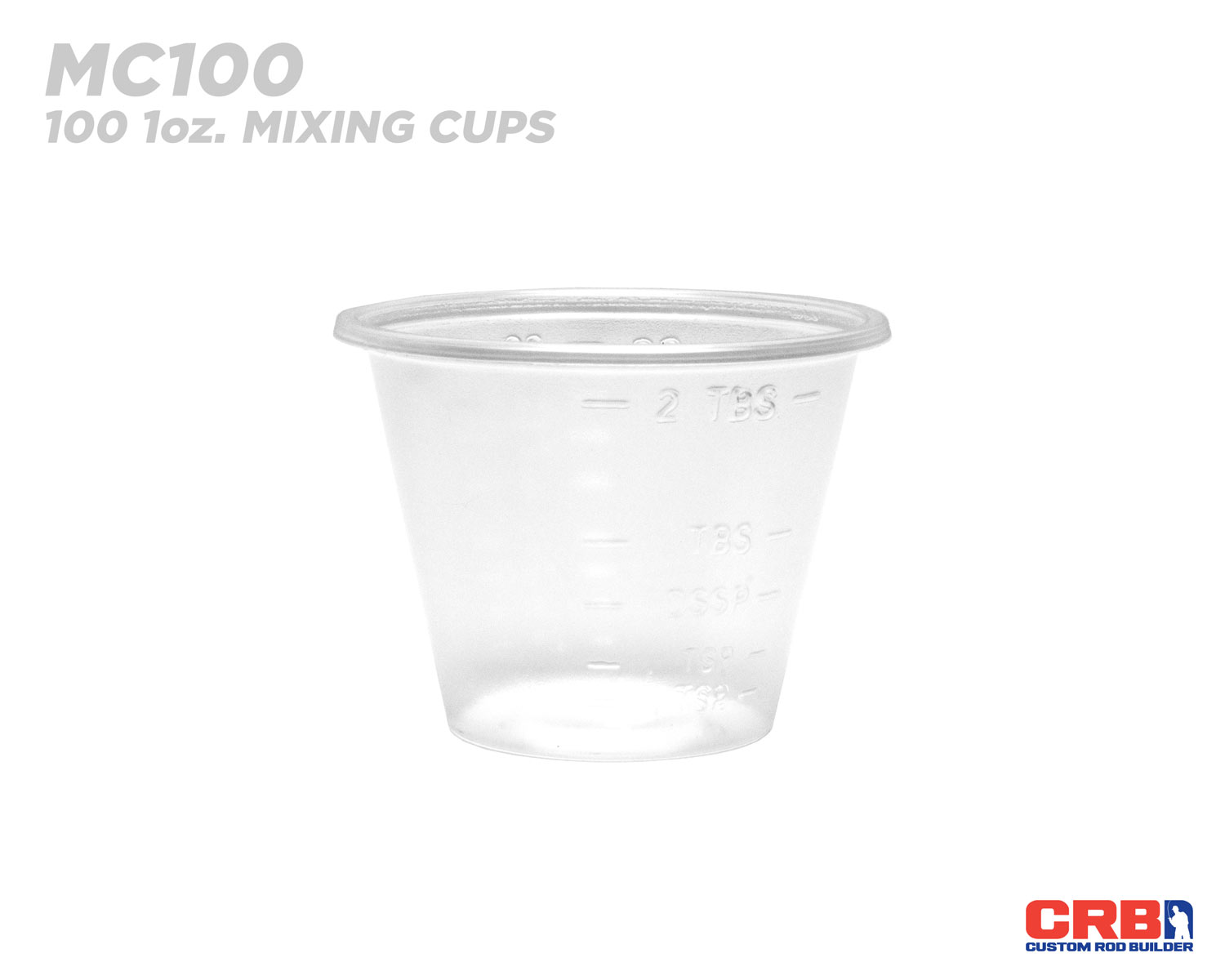 1 Oz plastic mixing cups. Use these for mixing 2 part epoxy for the finish on a rod. Sold in sleeves of 100 cups.