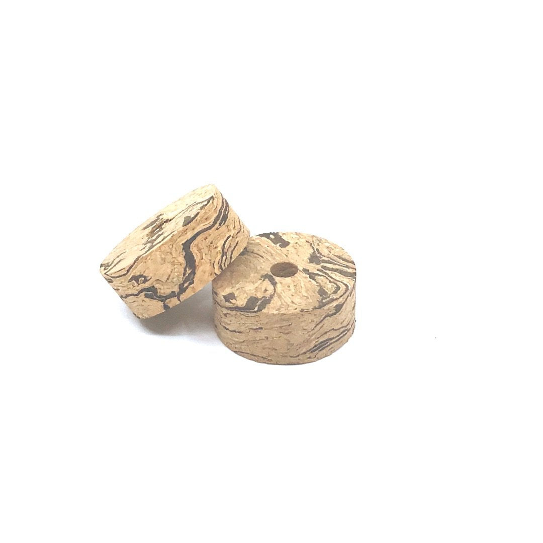 Cork rings WAVE 1  1 1/4" x 1/2" (32mm x 13mm)  with hole 1/4" (6mm)