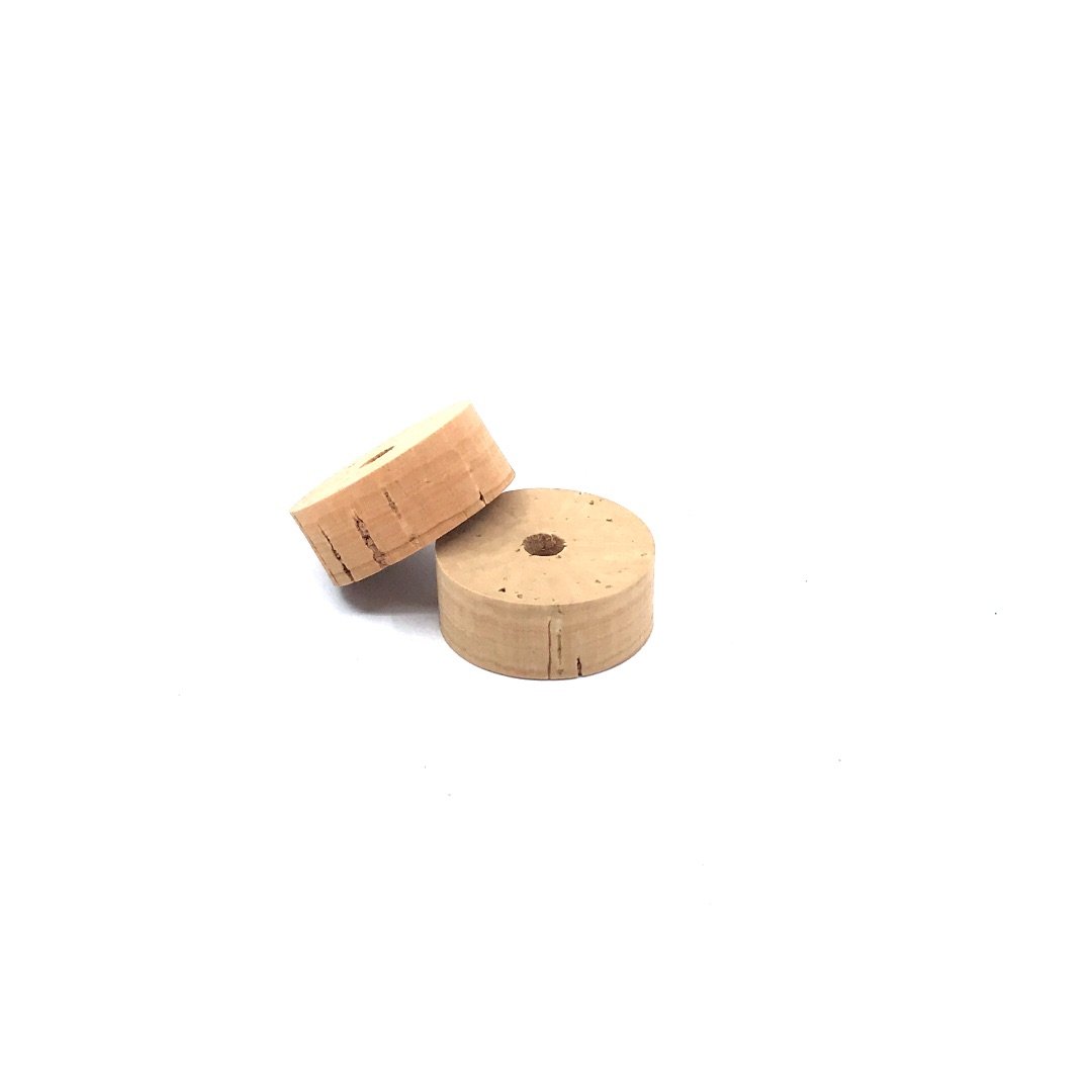 Cork ring - Flor 1 1/4" x 1/2" = 32 x 12.7mm with hole 1/4" = 6 mm