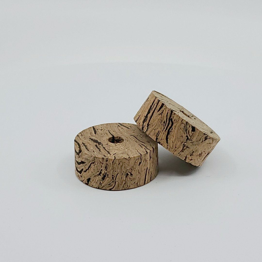 Cork rings WAVE 2  1 1/4" x 1/2" (32mm x 13mm)  with hole 1/4" (6mm)