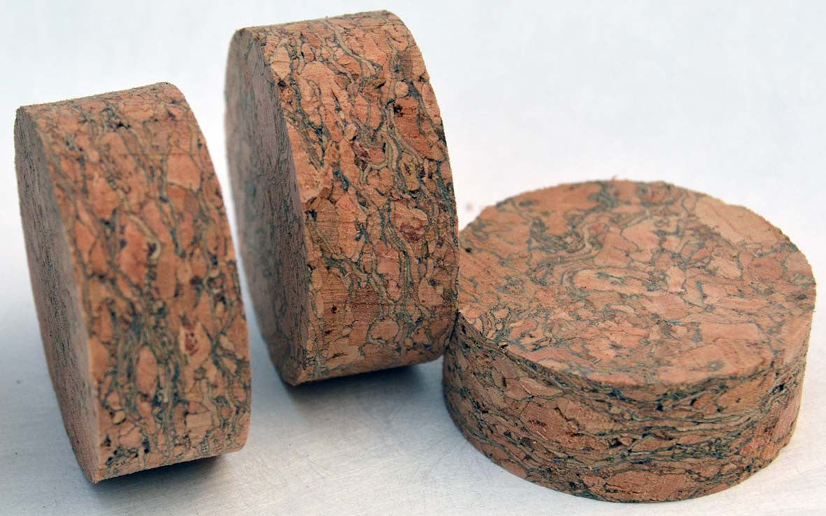 12 Dark Smokey Burl Cork Rings For Rod Building – 1 1/4” X 1/2” (1/4” Hole)